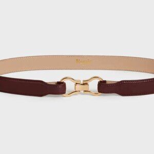 Rouje Laure Belt - Burgundy Leather Belt